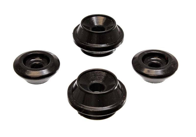 Ford Mustang Strut Bushings - Front - Energy Suspension - Performance Polyurethane - Black - `83-`04